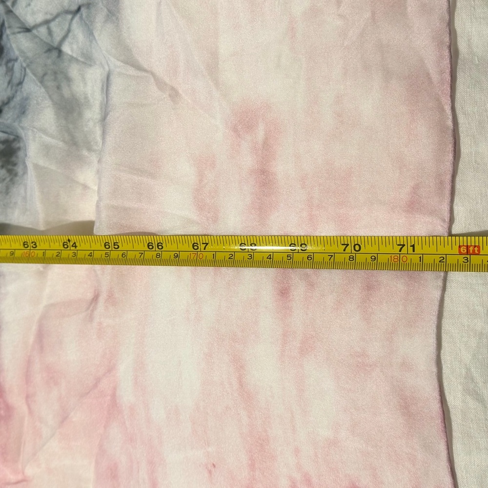 Elegant Pink and Black Tree Print Scarf - Picture 6 of 9